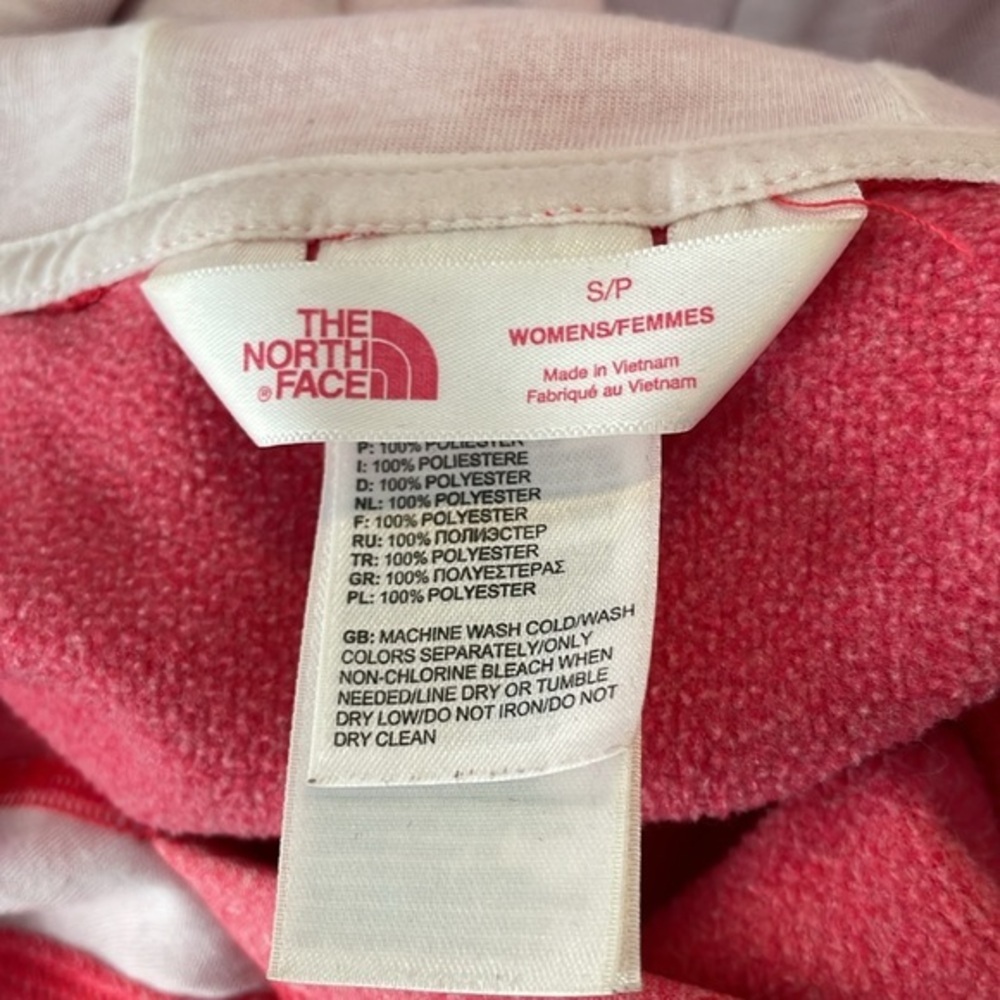 The North Face Heather Pink and White Hoodie with Front‎ Pocket Size Small - Picture 5 of 5